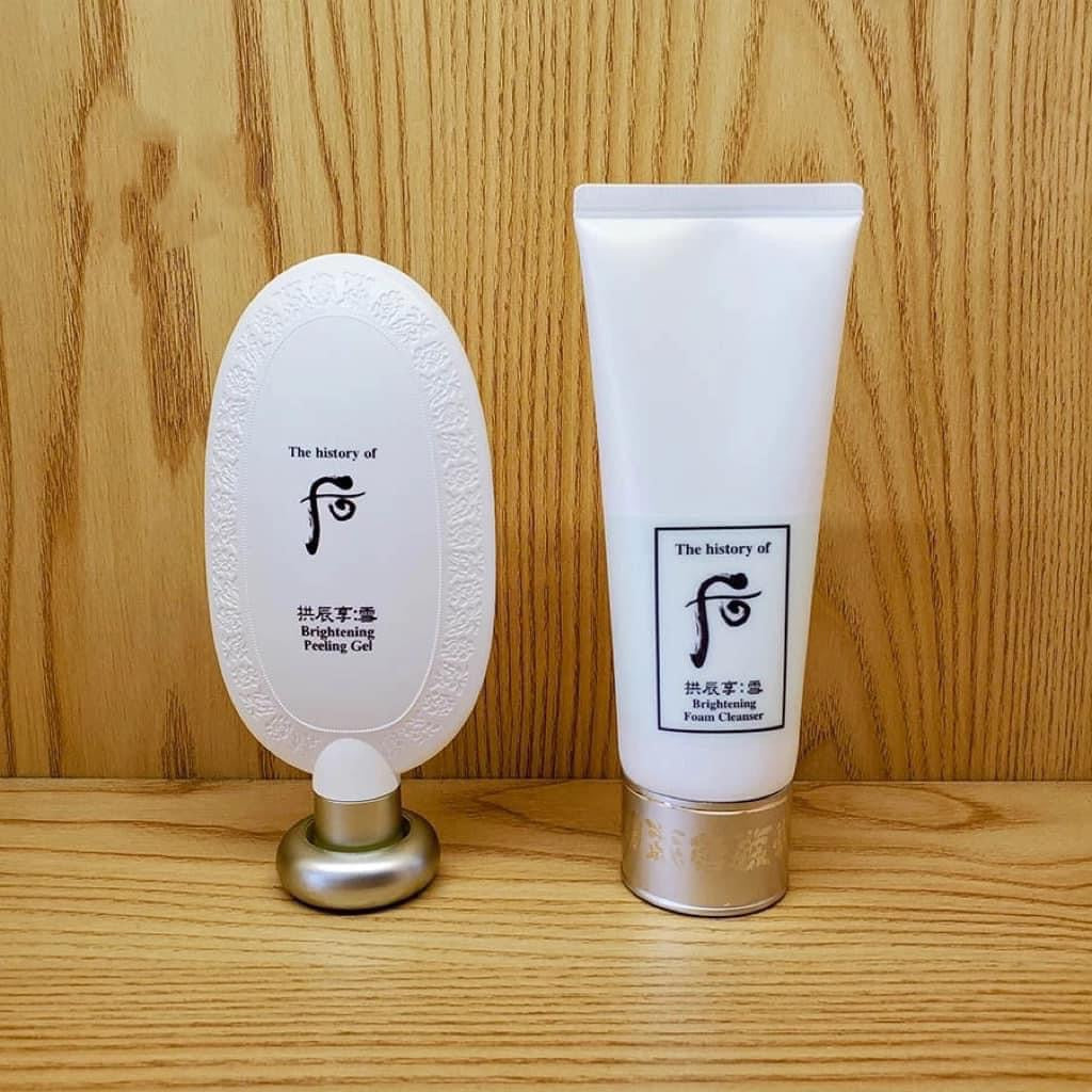 The history of whoo Gongjinhyang Seol Brightening Peeling Gel (Cheongan Gel) 100ml + Brightening Foam Cleanser (Cheongan Cleansing Foam) 100ml