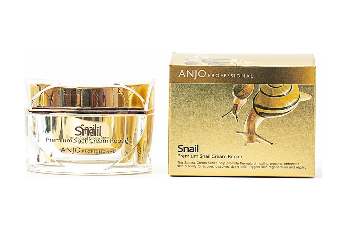 Anjo Premium Sneglekrem reparasjon 50ml, anti- aldring,fuktighetsgivende. Korean Cosmetics .