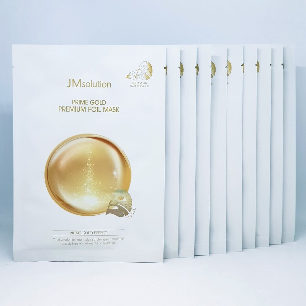 JMsolution Prime Gold Premium Foil Mask Pack 35ml x 10pcs Anti Aging