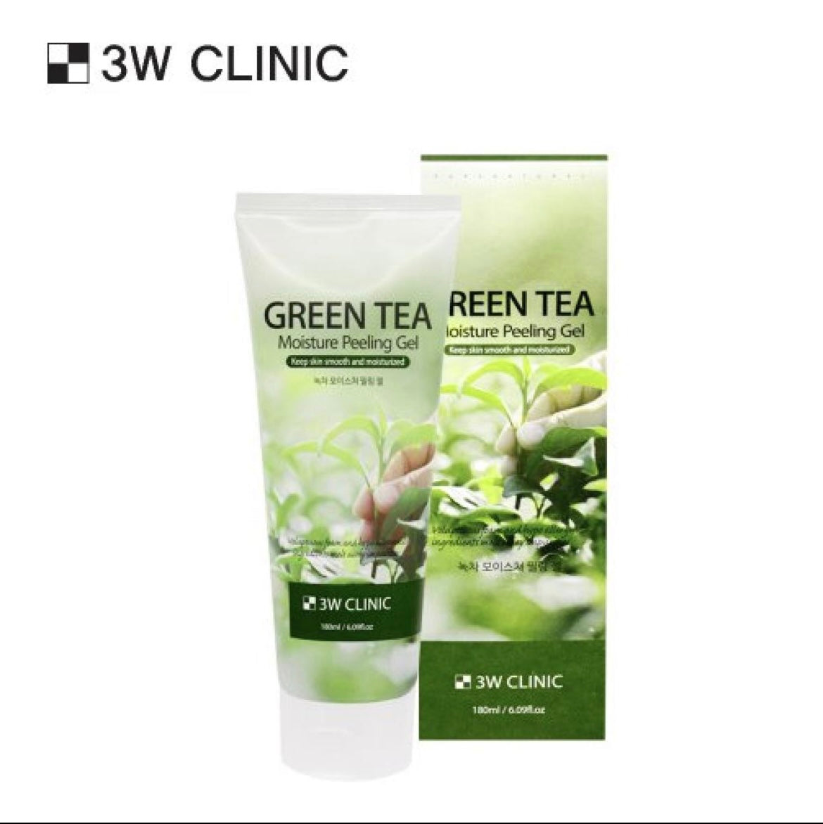 3w Clinic Grønn te Moisture  Peeling body Gel 180ML (3 alternativer)